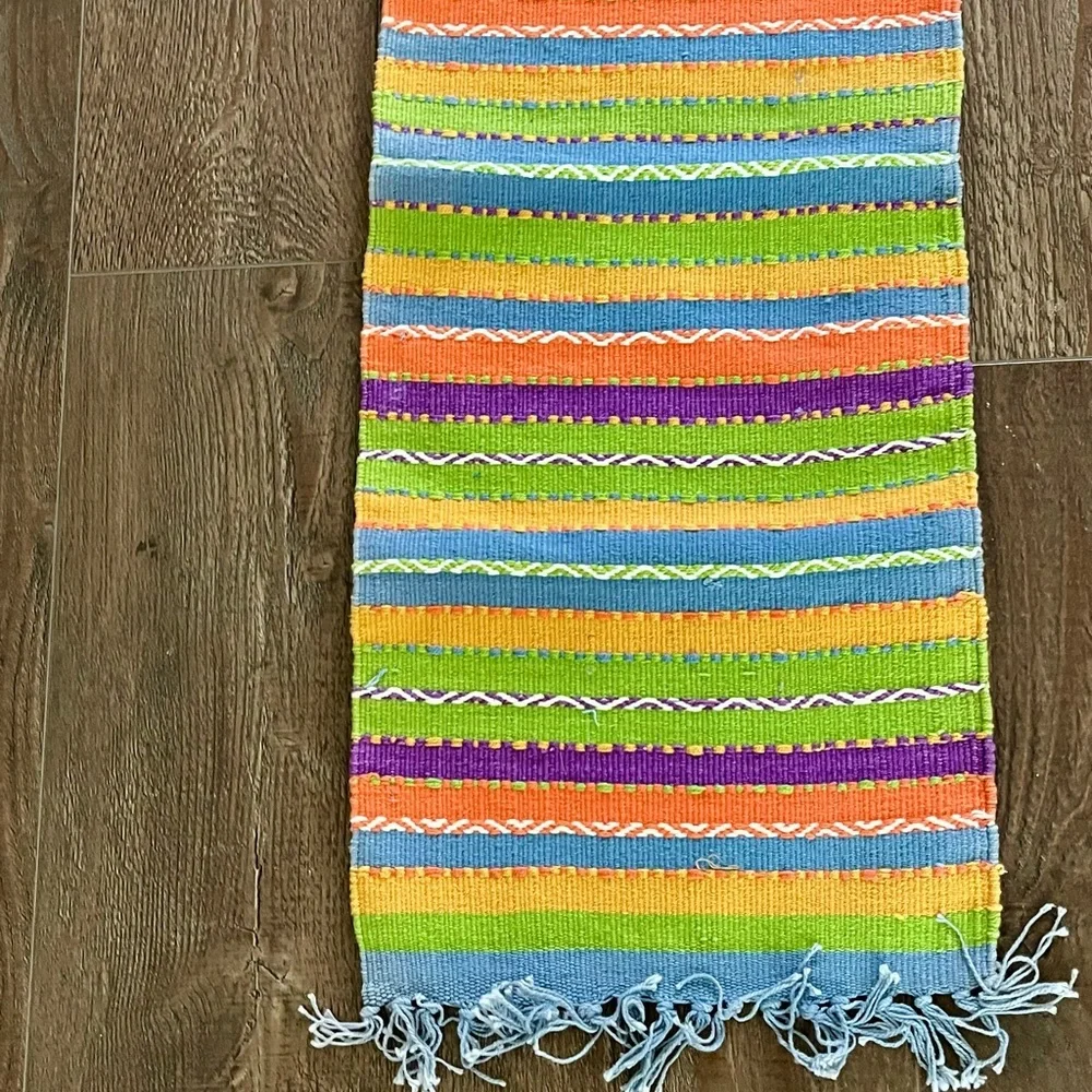 Handwoven From Cotton Table Runner 13/67 Inches